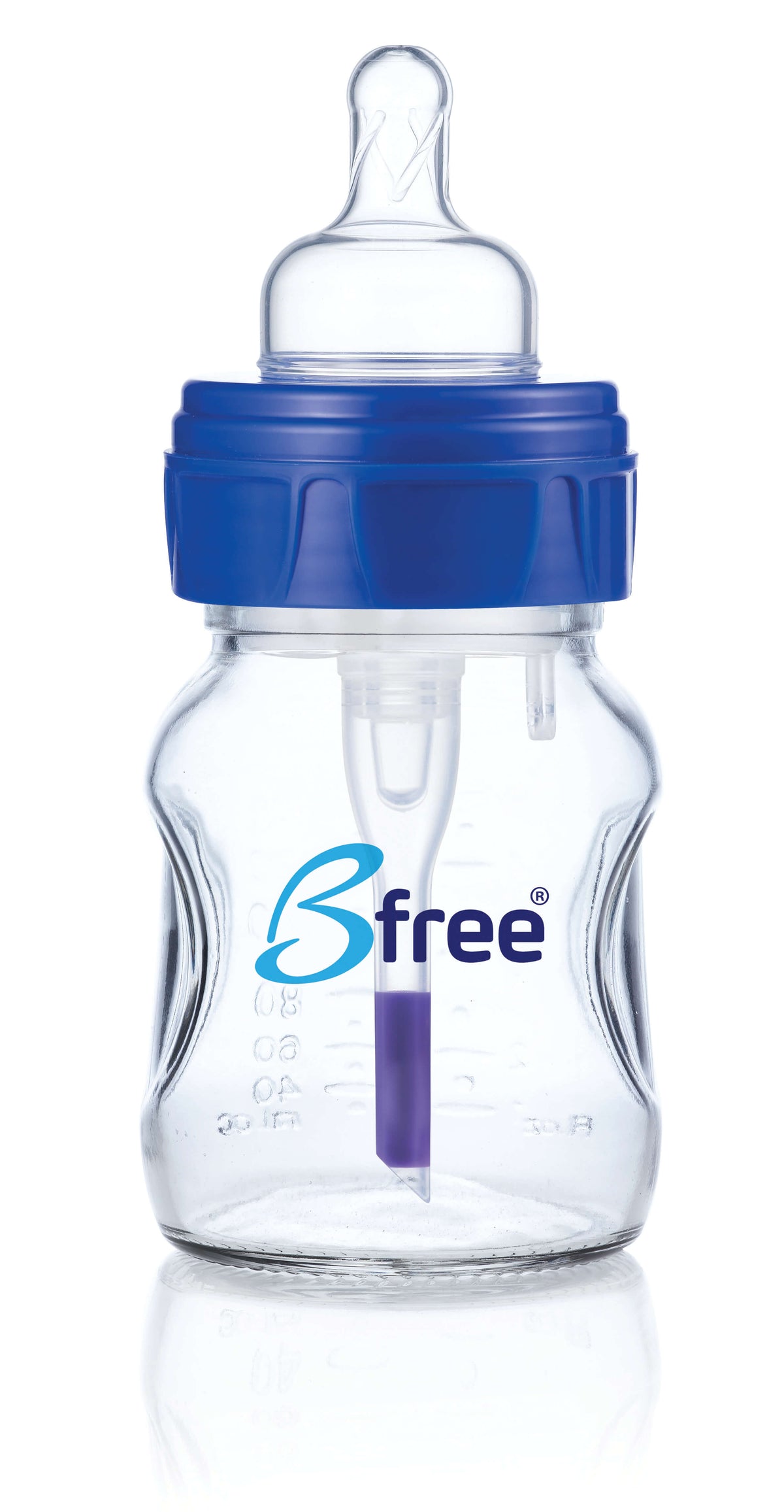 בקבוק האכלה מזכוכית מחוסמת בטיחותי לתינוק classic אנטי קוליק וגזים 160 מ"ל